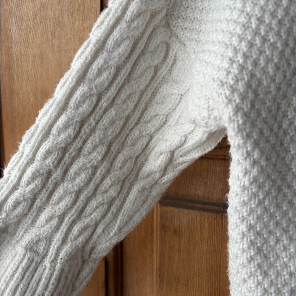 Joie Cream Cable Knit Cardigan - Picture 4 of 5